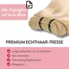 Tresse predĺženia Premium prírodné vlasy #60 svetlo blond Náhľad obrázku produktu 3