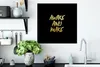 MuchoWow® Poster Zitat - Kreativ - Gold - Schwarz 50x50 cm Produktbild-Vorschau 3