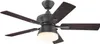 Outdoor Deckenventilator mit Beleuchtung und Zugketten Produktbild-Vorschau 1