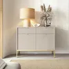 Kommode Kioto, 104 cm, kasjmierbeige en goudkleurig – met Productafbeelding-voorbeeld 1