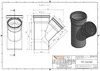 KG Abzweig DN/OD 125/110, 45° aus PVC-U Produktbild-Vorschau 3
