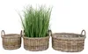 Natur Rattankorb NORDERNEY Kubu Grey ca.40cm Pflanzkorb Produktbild-Vorschau 4
