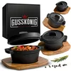 GUSSKÖNIG Dutch Oven Set Mini mit Holz-Untersetzer - 4x Produktbild-Vorschau 10