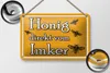 Blechschild Hinweis 18x12cm Honig direkt vom Imker Produktbild-Vorschau 2