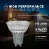 hoftronic LED Lampe GU10 4W 345lm 6000K dimmbar Glas 10er Produktbild-Vorschau 2