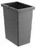 A dark gray plastic trash can insert with a stepped design. Náhled obrázku produktu