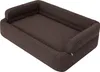 A brown dog bed with raised sides is shown from a slightly elevated angle against a white background. Anteprima dell’immagine prodotto