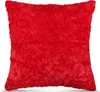 Cuscino decorativo 50x50 cm rosso, cuscino in Pelliccia Anteprima dell’immagine prodotto 1