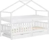 ML-Design Kinderbett Hausbett 90x200 cm Weiß mit Matratze Produktbild-Vorschau 1