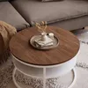 CIRI SLIM runder Couchtisch mit Ablage, Weiß / Stirling Produktbild-Vorschau 2