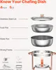 VEVOR Hot Pot Buffet-Speisenwärmer mit 4 großen Behältern Produktbild-Vorschau 8