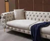 Dreisitzer Sofa Luxus Chesterfield 3 Sitzer Couches Grau Produktbild-Vorschau 2