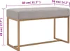vidaXL Bank 80 cm Grau Samt Produktbild-Vorschau 4