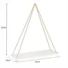 Wandplank met touw, set van 2, houten hangplank, 35 cm, Productafbeelding-voorbeeld 6