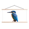 MuchoWow® Textilposter Eisvogel - Federn - Zweig - Blau Produktbild-Vorschau 1