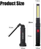 2 kusy LED pracovné svetlo Prenosná dobíjateľná dielenská Náhľad obrázku produktu 6
