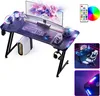 XINZI Gaming Table Gaming avec porte-boisson et crochet Voir les images du produit 1