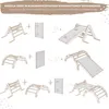 Set Klettergerüst indoor, Kletterdreieck mit rutsche aus Produktbild-Vorschau 5