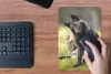 MuchoWow® Mauspad Mousepad Wolf - Schwarz - Gras 18x27 cm - Produktbild-Vorschau 4