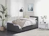 BELIANI Tagesbett Dunkelgrau Stoff mit Lattenrost 90x200 cm Produktbild-Vorschau 3