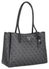 Guess Jeans cabas Noelle II noir logo 4G, triangle doré Voir les images du produit 10