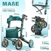 KESSER® Rollator Aluminium faltbar, höhenverstellbar & bis Produktbild-Vorschau 2
