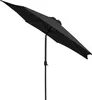 A black patio umbrella is shown against a white background. Produktbild-Vorschau