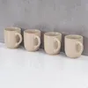 4er Set Steingut Tassen 300ml Beige Creme Kaffeetasse Produktbild-Vorschau 5