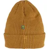 A close-up studio shot of a knitted beanie. Produktbild-Vorschau