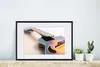 MuchoWow® Gerahmtes Poster Eine E-Gitarre auf einem Produktbild-Vorschau 2