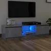 Mobile TV con luci LED grigio cemento 140x40x35,5 cm Anteprima dell’immagine prodotto 8