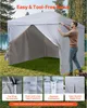 SucceBuy 4 pareti laterali per gazebo, adatte per gazebo Anteprima dell’immagine prodotto 6