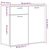 VidaXL 856007, Drewno, 800 mm, 360 mm, 750 mm Podgląd zdjęcia produktu 7