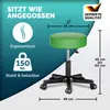 CASARIA® Rollhocker Höhenverstellbar 10cm Polsterung 46-60 Produktbild-Vorschau 4