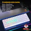 HXSJ V900 60% mechanická klávesnice, drátová herní, barevná Náhled obrázku produktu 8