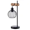 ZMH Tischlampe Schwarz Holz Tischleuchte Vintage Produktbild-Vorschau 9
