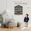 A child's room with a wall shelf, chair, and toys. Náhled obrázku produktu