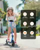 KXQ-EPRO Elektroscooter Kinder Klappbar Elektroroller Blau Produktbild-Vorschau 3