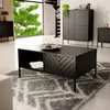 Couchtisch 104 cm breit in schwarz matt mit gefräster Front Produktbild-Vorschau 8
