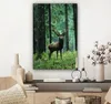 MuchoWow® - Leinwandbilder - Hirsche - Wald - Bäume - Tiere Produktbild-Vorschau 7