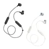 Two pairs of wireless earbuds, one black and one white, are displayed against a white background. Produktbild-Vorschau