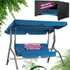 CASARIA® Hollywoodschaukel 2 Sitzer wetterfest für Balkon Produktbild-Vorschau 1