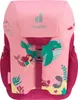 A pink children's backpack with a mermaid and narwhal design. Podgląd zdjęcia produktu