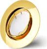 6er Set Einbaustrahler Gold Ø75mm Lochbohrung mit LED Modul Produktbild-Vorschau 2
