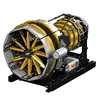 A detailed model of a jet engine on a black stand. Produktbild-Vorschau