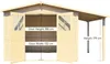 Gartenhaus Bertilo Fineline 4 inkl. Schleppdach 441 x 210 Produktbild-Vorschau 5