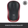 Logitech M 185 Cordless Notebook Mouse USB schwarz / rot Produktbild-Vorschau 32