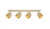 LUXOLAR - LED Deckenleuchte 4-flammig Beige/Gold E27 60W - Produktbild-Vorschau 1