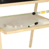 A close-up view of a children's easel with a whiteboard and chalk board. Podgląd zdjęcia produktu