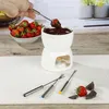 HI 24669 Schokoladen Fondue Set 6tlg aus Porzellan Produktbild-Vorschau 4